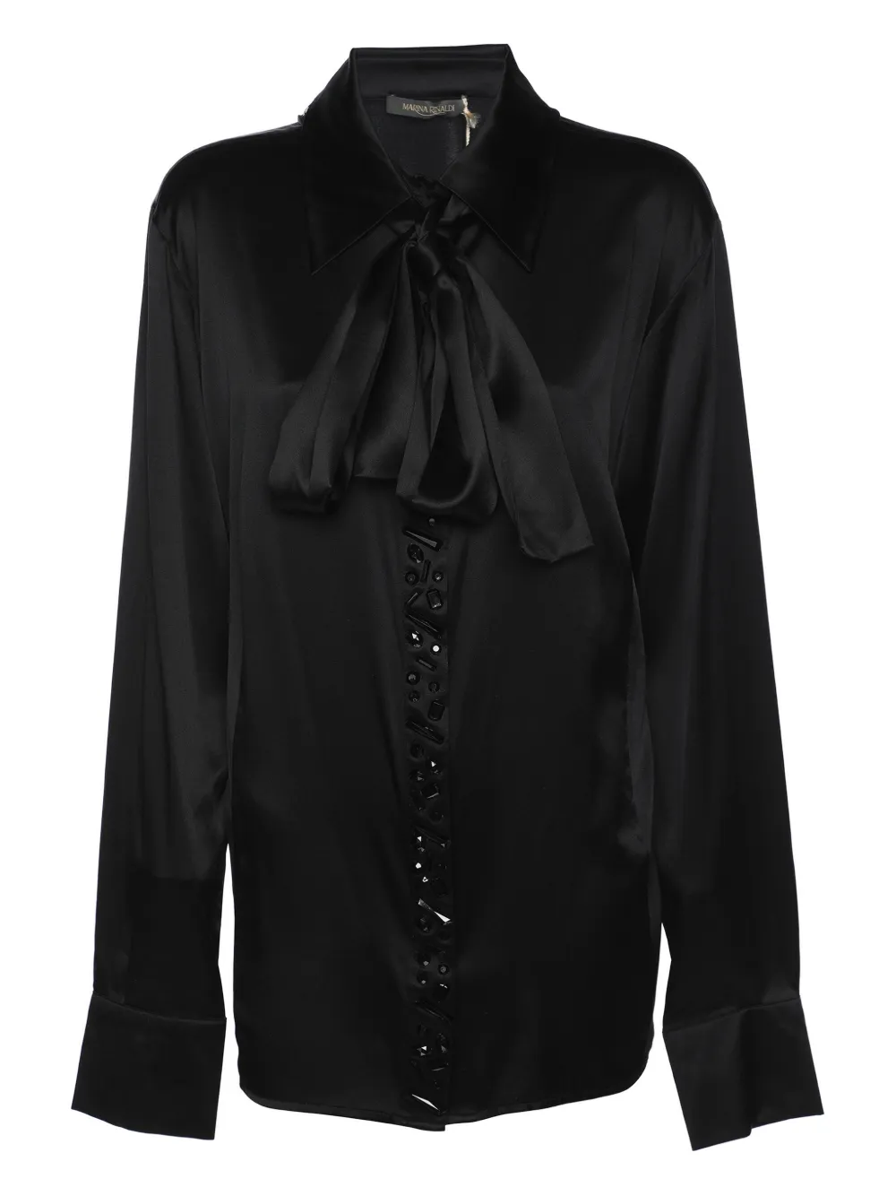 Marina Rinaldi Blusa con decorazione - Nero