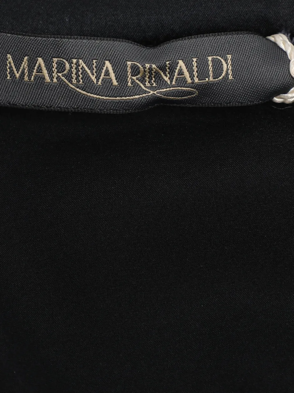  Marina Rinaldi Blouse à Ornements En Cristal à Manches Longues - Noir 