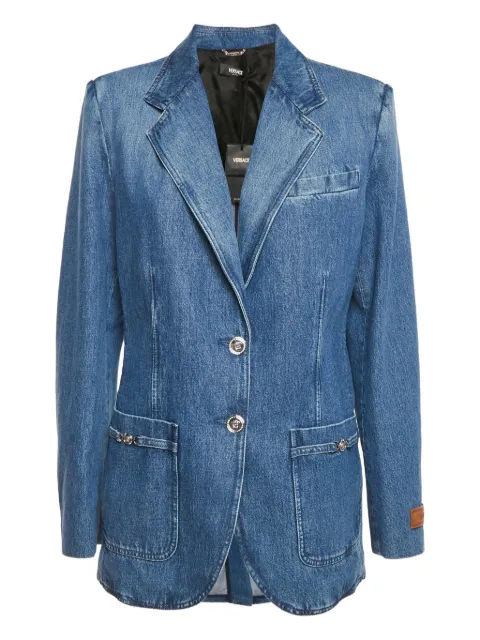 Versace Pre-Owned single-breasted denim blazer