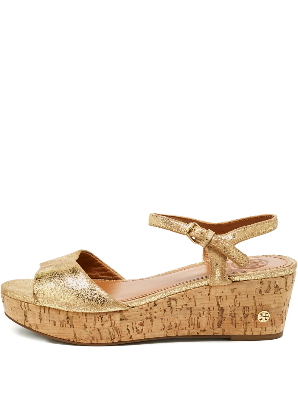 Tory Burch shimmer-suede wedge sandals | dorado | Image 1