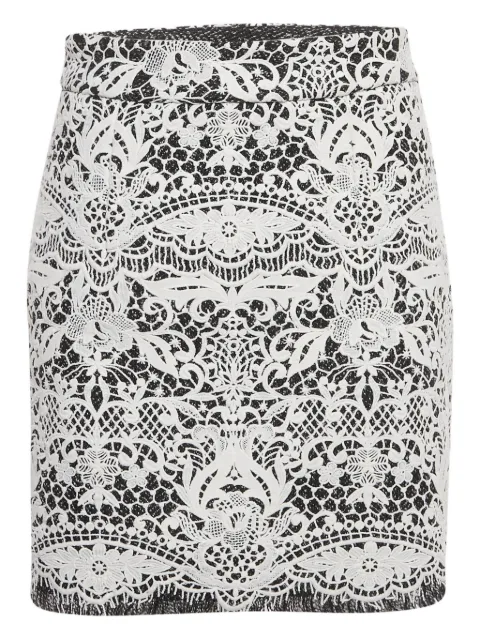 Maje minifalda con flecos de encaje