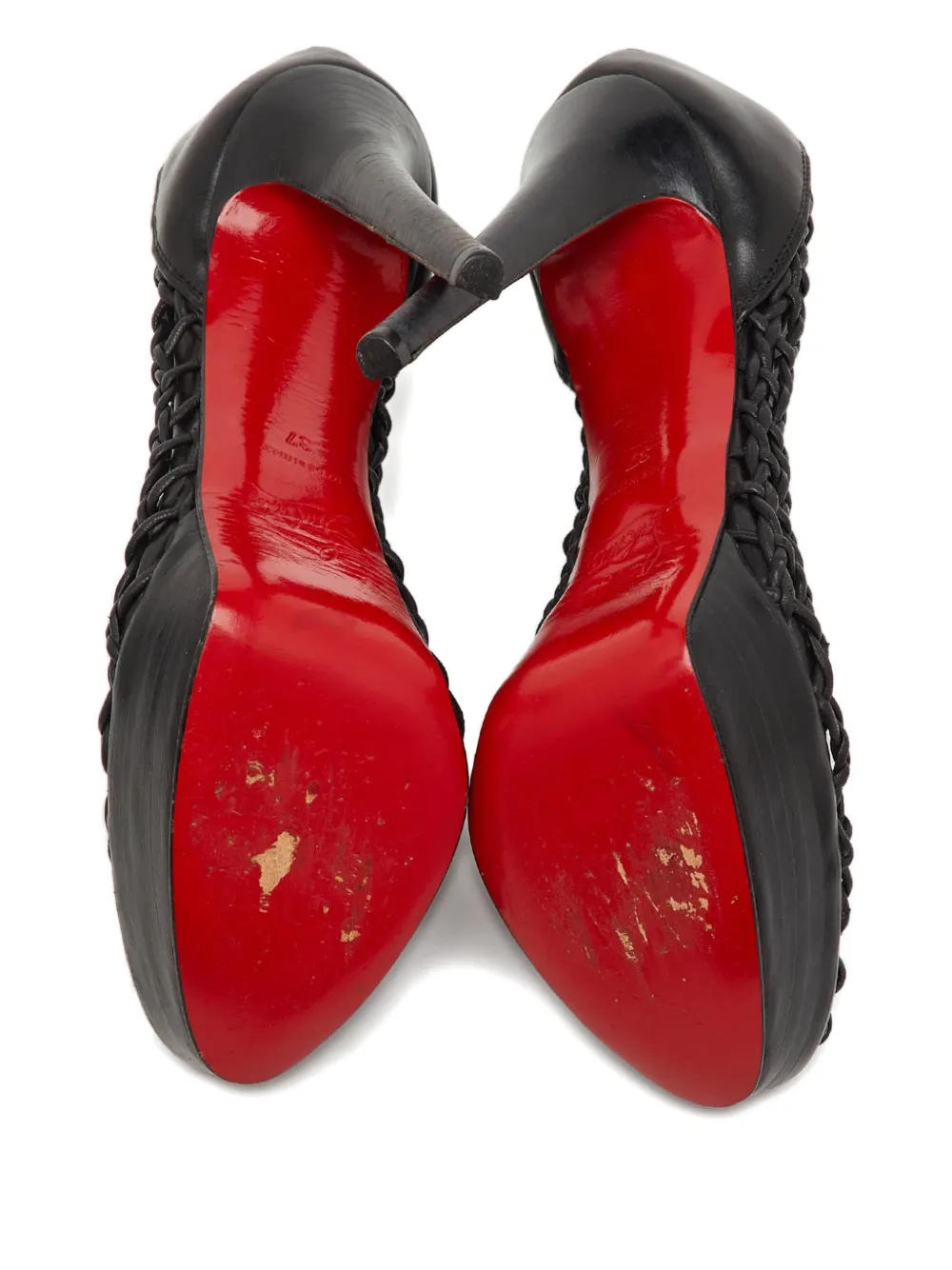 Christian Louboutin Pre-Owned Coussin platform calf leather booties 37 | Image 2