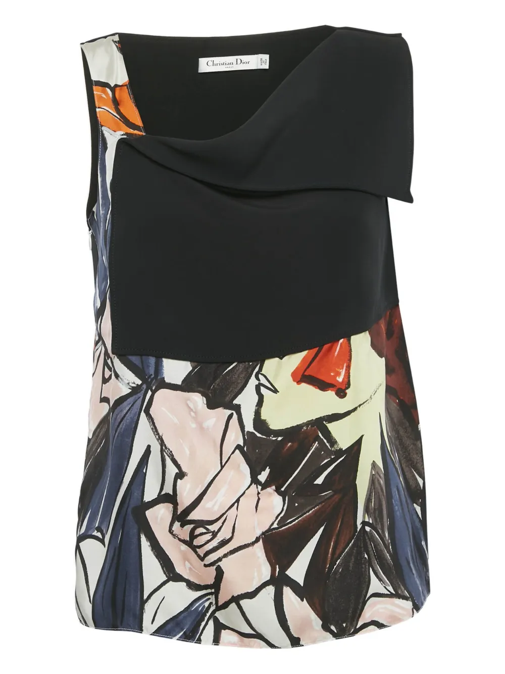 Christian Dior Pre-Owned print-design top | negro | Image 1