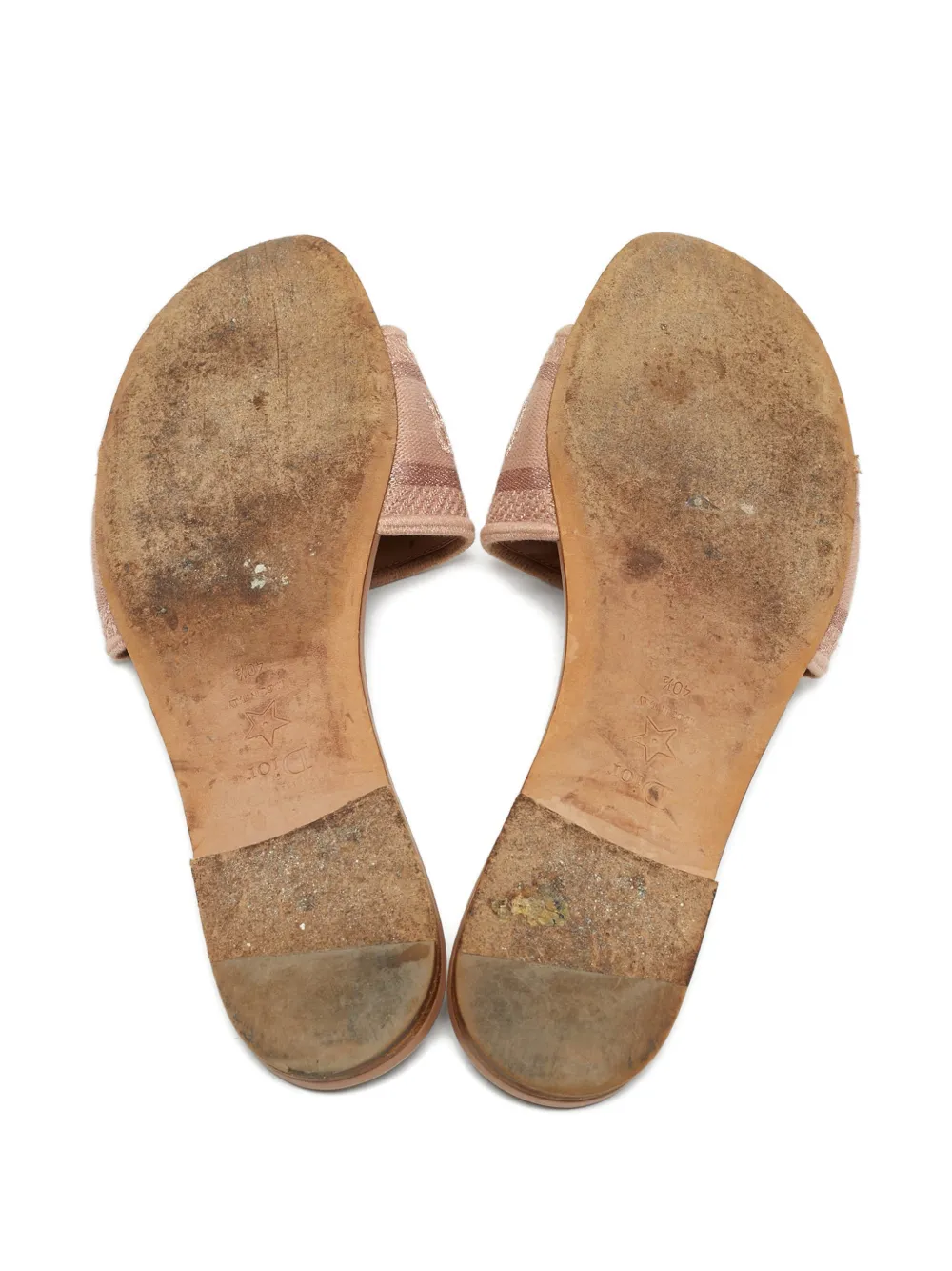 Christian Dior Pre-Owned Dway strap sandals - Beige