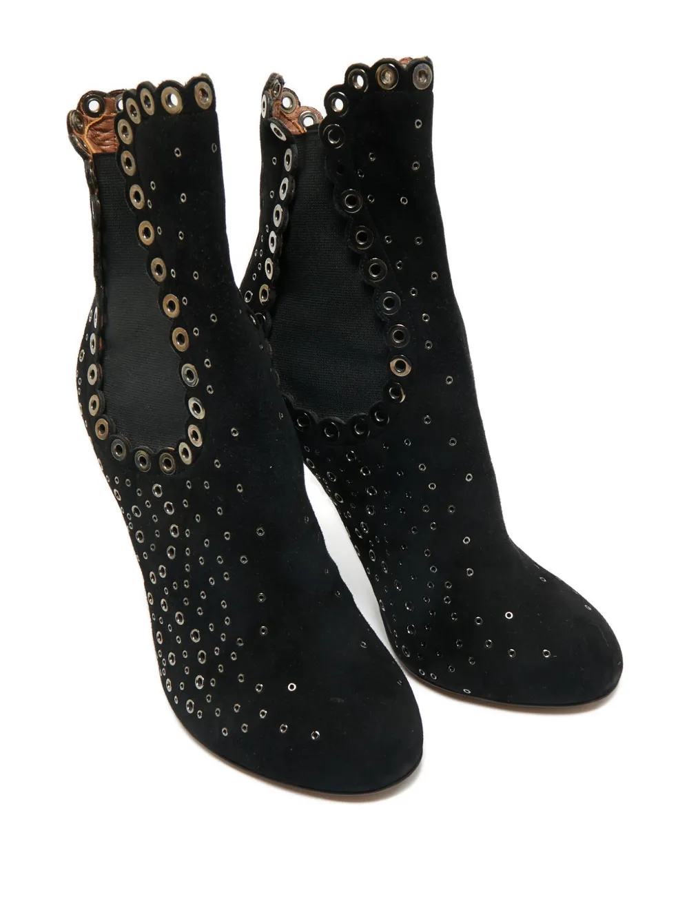 Alaïa Pre-Owned Gomet suede ankle boots - Zwart