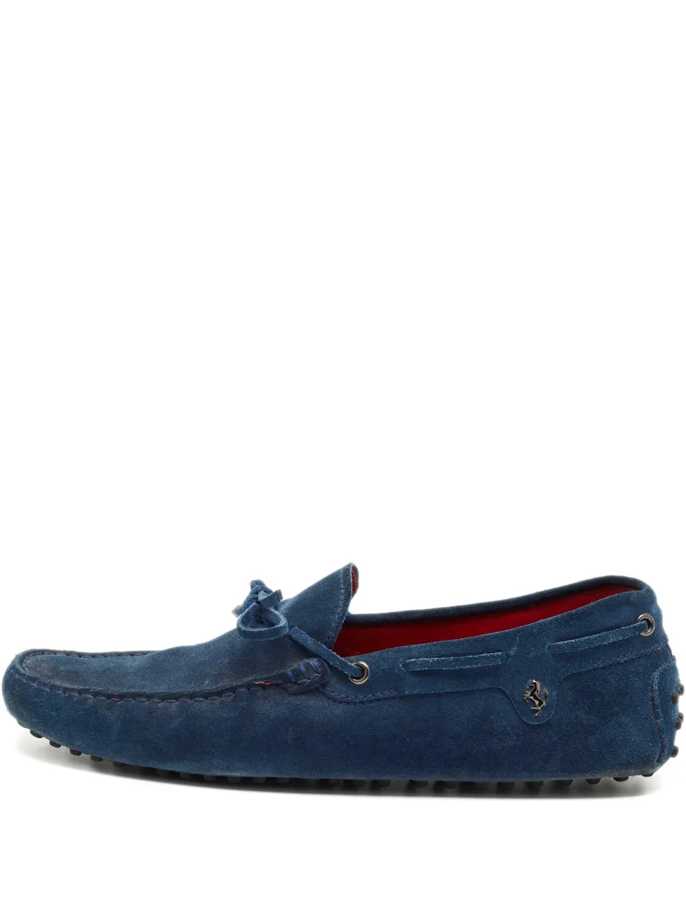 Tod's bow suede loafers - Blau