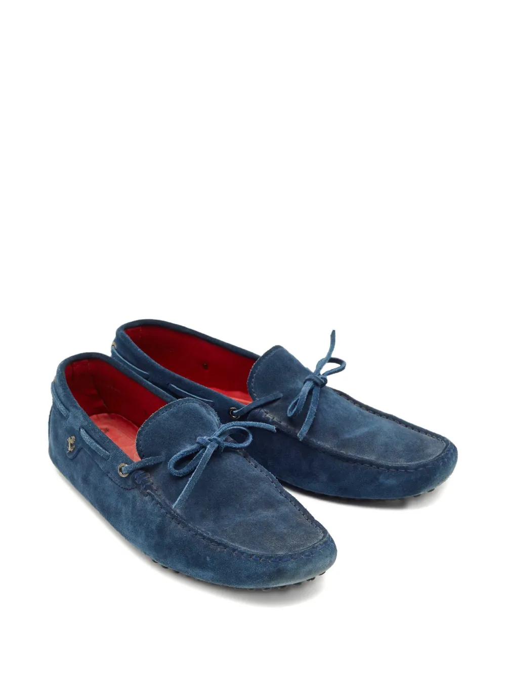 Tod's リボン スエードローファー | ブルー | FARFETCH JP