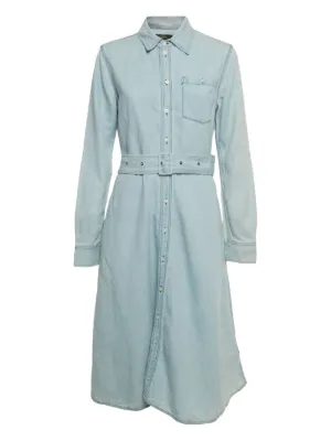 polo button up dress Lauren Ralph Lauren Women's Cotton-Blend Polo Dress