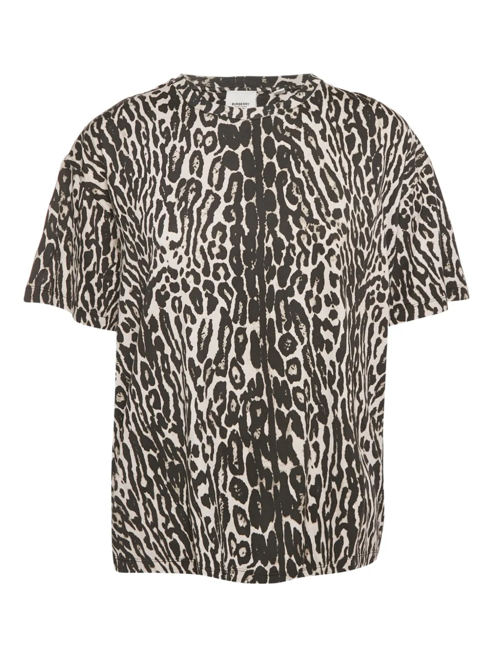 Burberry Pre-Owned jersey leopard-print T-shirt - Nero