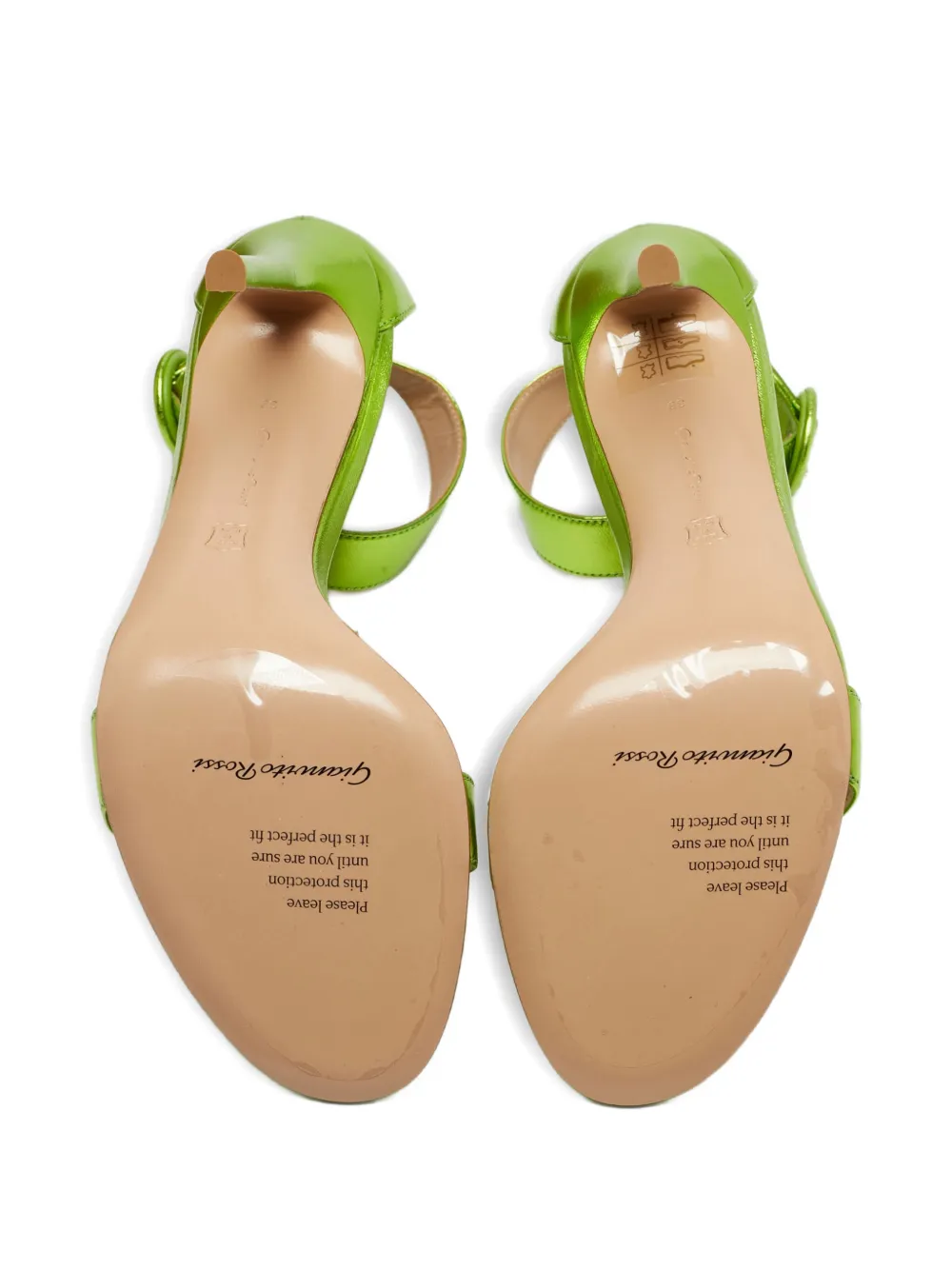 Gianvito Rossi Portofino buckle sandals - Groen