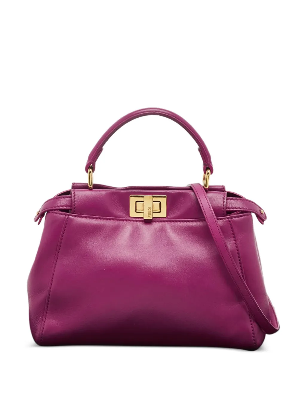 Fendi Pre-Owned Borsa a mano Peekaboo mini in pelle 2016 - Rosa