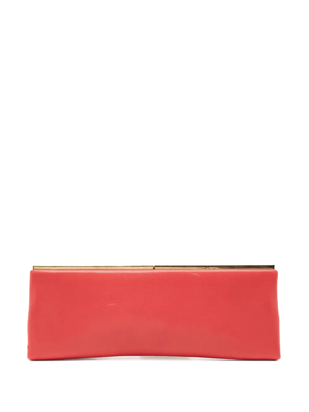 Jimmy Choo Pre-Owned leather clutch bag - Rosso