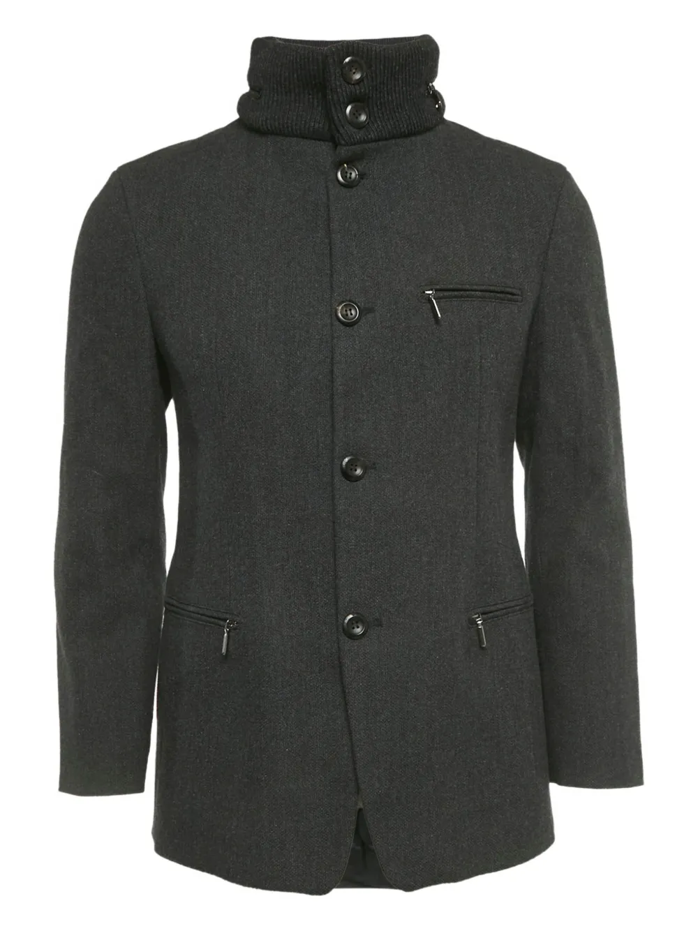 Emporio Armani Pre-Owned single-breasted coat - Grigio