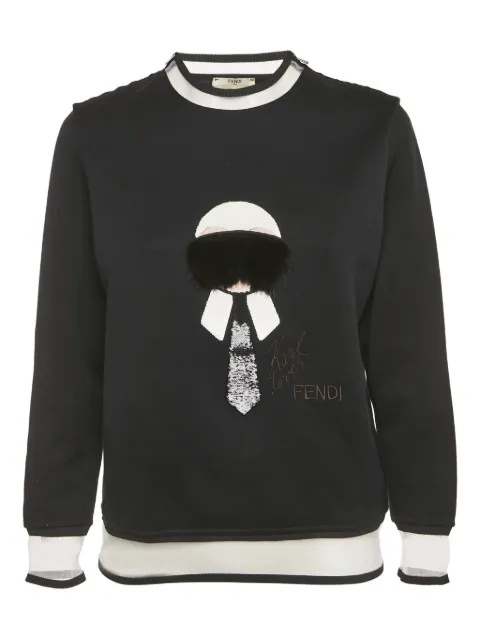 Fendi Pre-Owned sweat x Karl Lagerfeld Karl Loves Fendi