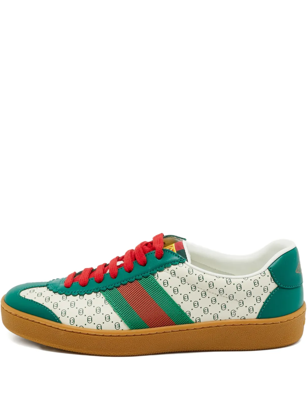 Gucci Pre-Owned x Gucci x Dapper g74 micro-leather trainers - Weiß