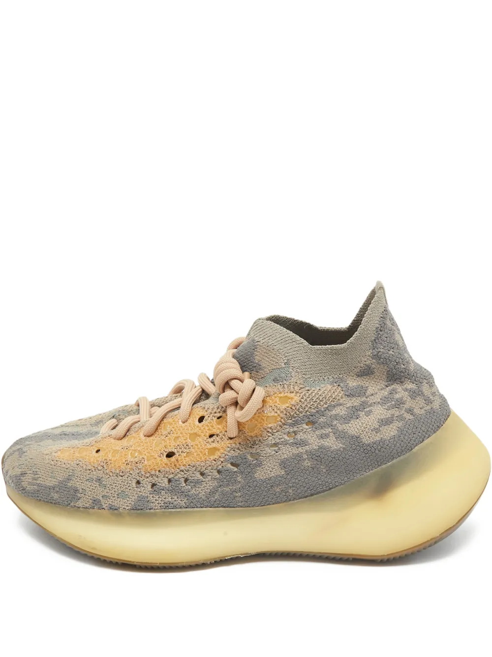 adidas Yeezy Boost 350 V2 knitted lace-up sneakers - Grau