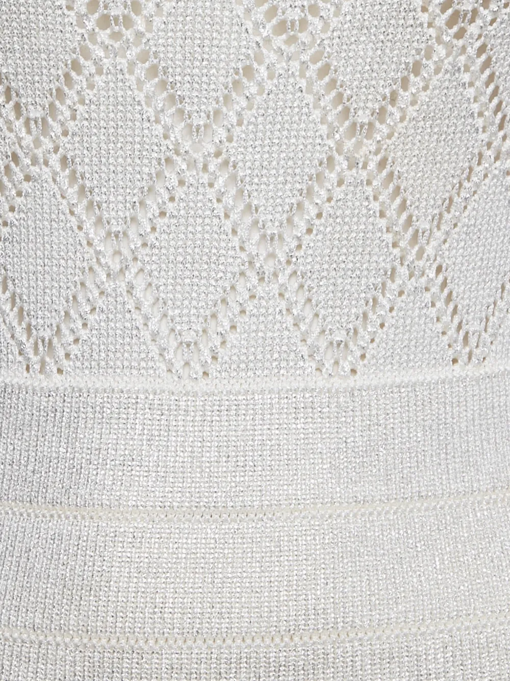 Balmain Pre-Owned knitted sleeveless mini dress - Wit