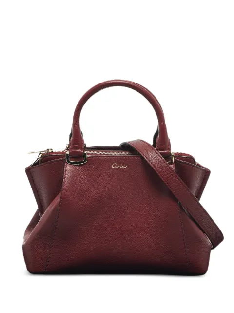 Cartier C leather mini tote bag