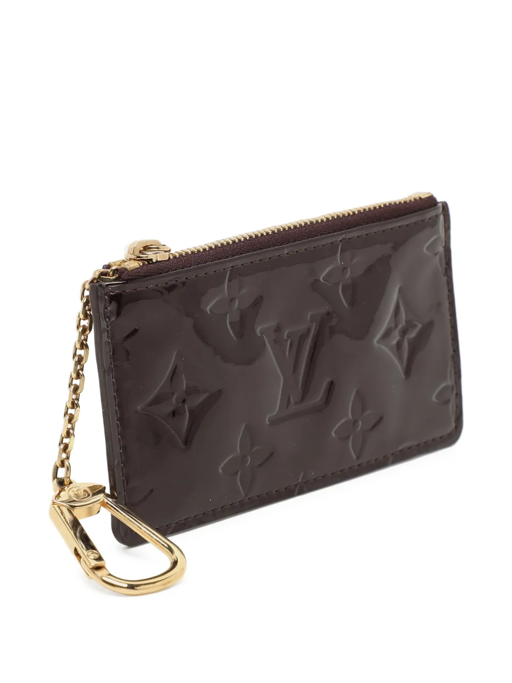 Louis Vuitton Pre-Owned Portafoglio in pelle con catena - Marrone