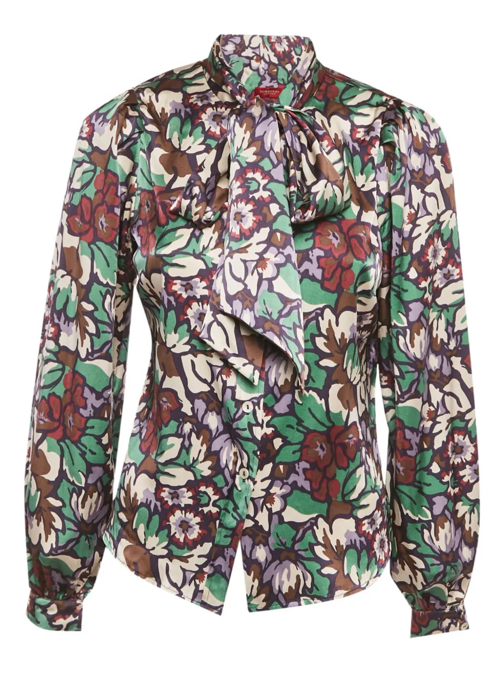 Burberry Pre-Owned floral-print blouse - Verde