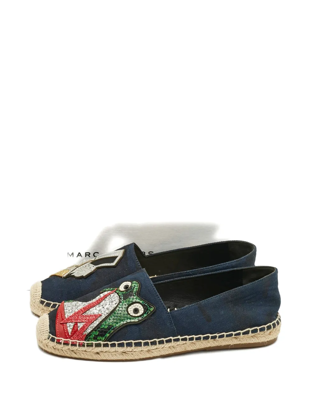 Pre-owned Marc Jacobs 39 Patch Espadrilles In Blue