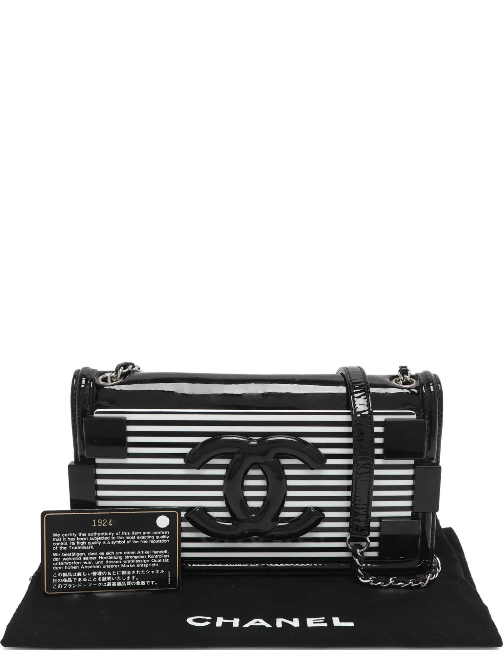 Pre-owned Chanel Boy Brick Cc-logo Cross Body Bag In Black