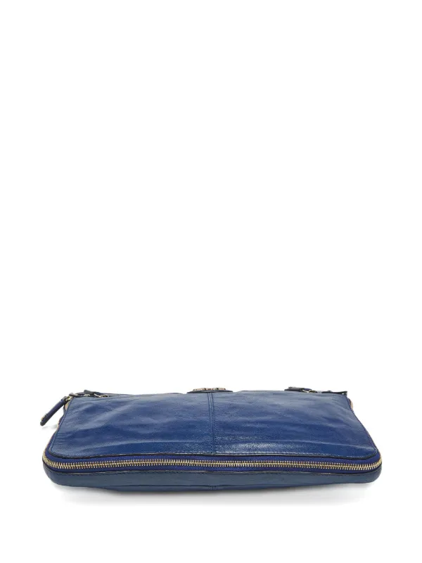 ロベルトカヴァリ　クラッチバッグ Roberto Cavalli Vintage レザー クラッチバッグ | ブルー | FARFETCH JP