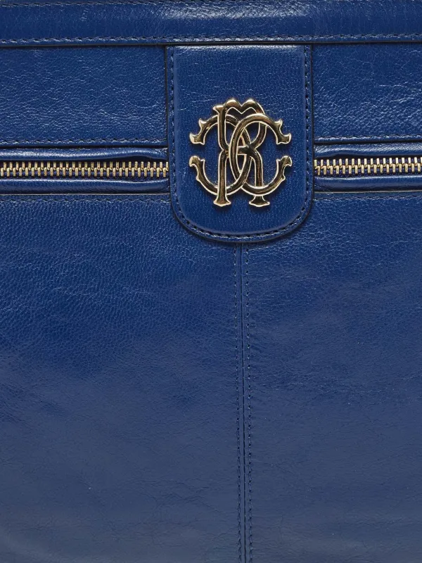 Roberto Cavalli Vintage レザー クラッチバッグ | ブルー | FARFETCH JP