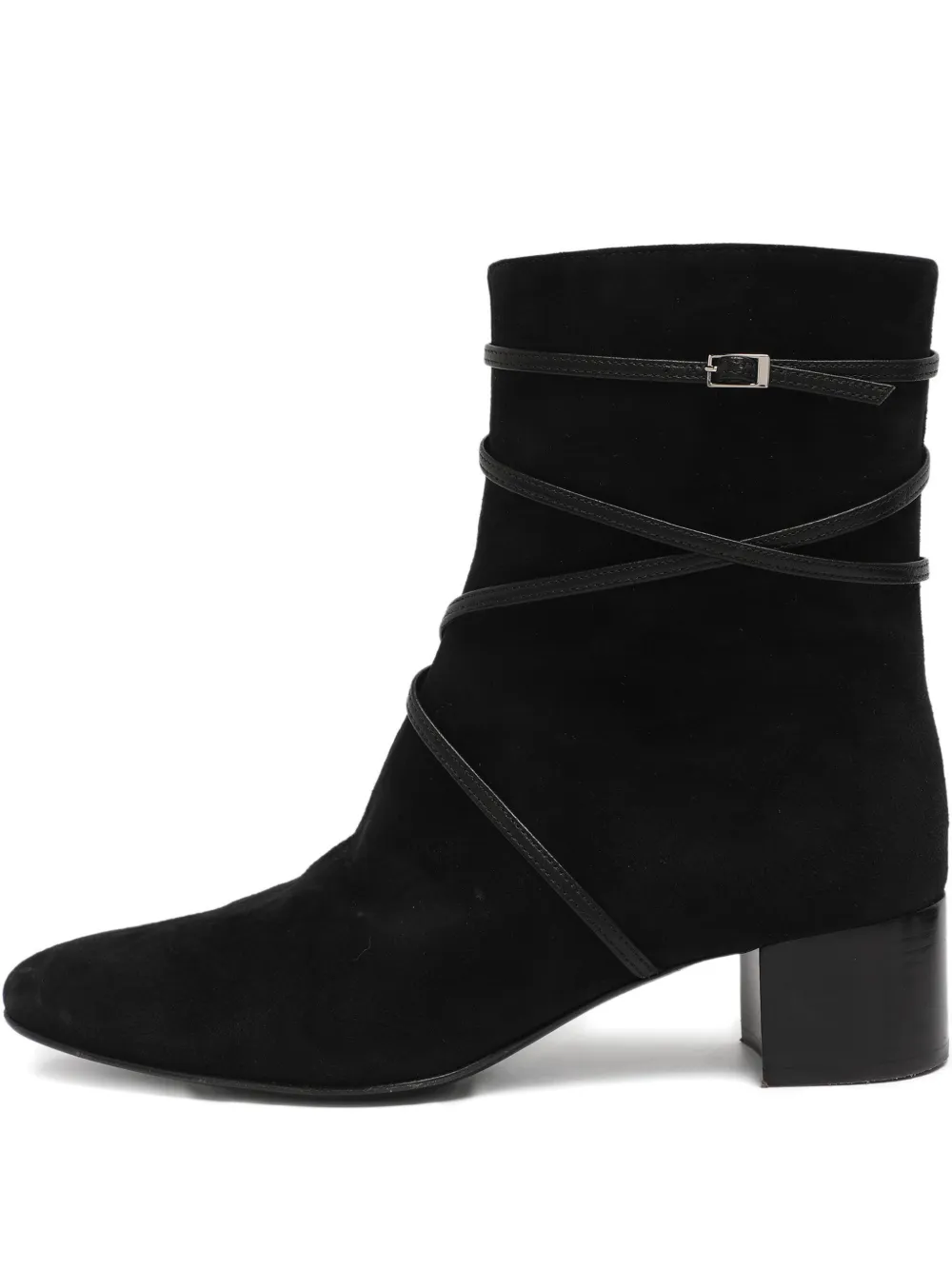 Giuseppe Zanotti prue strap suede boots - Black