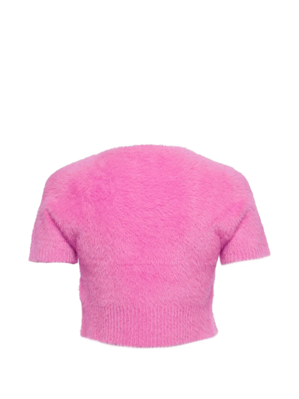 Jacquemus Pre-Owned La Maille logo-detail crop top - Rosa