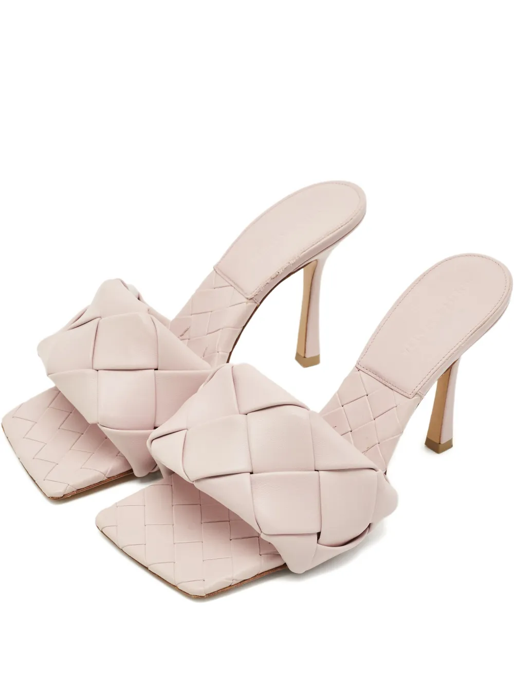 Bottega Veneta Pre-Owned Lido leather slides - Rosa