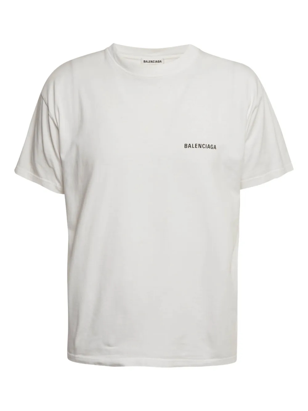 Balenciaga Pre-Owned embroidered logo T-shirt - Bianco