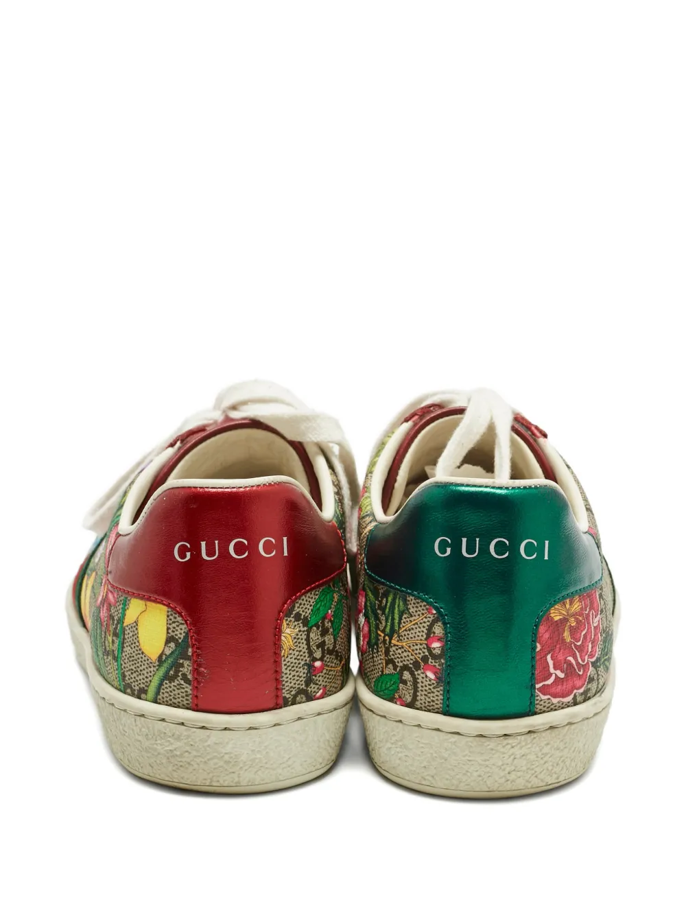 Gucci Pre-Owned canvas floral-print sneakers | Image 2