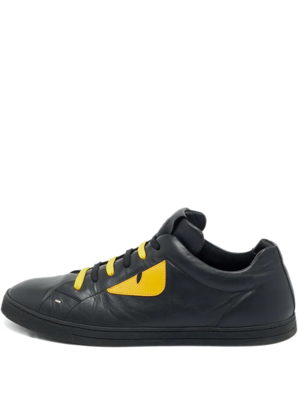 Fendi Pre-Owned Monster Eye leather sneakers - Schwarz