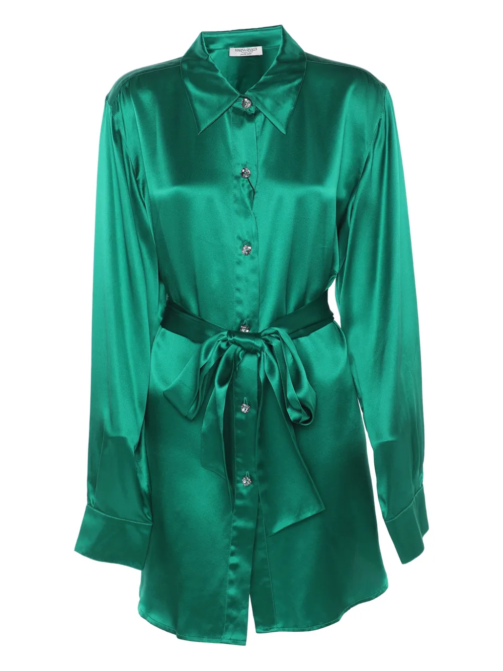 Marina Rinaldi Camicia in raso - Verde