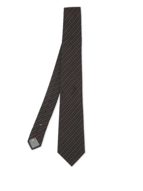 Christian Dior Pre-Owned diagonal-stripe silk tie