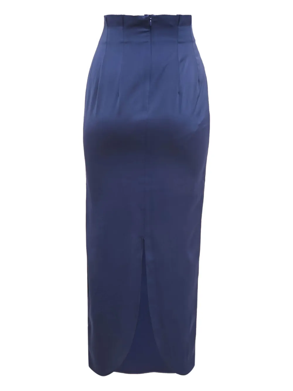 Armani Vintage pleated maxi skirt - Blauw