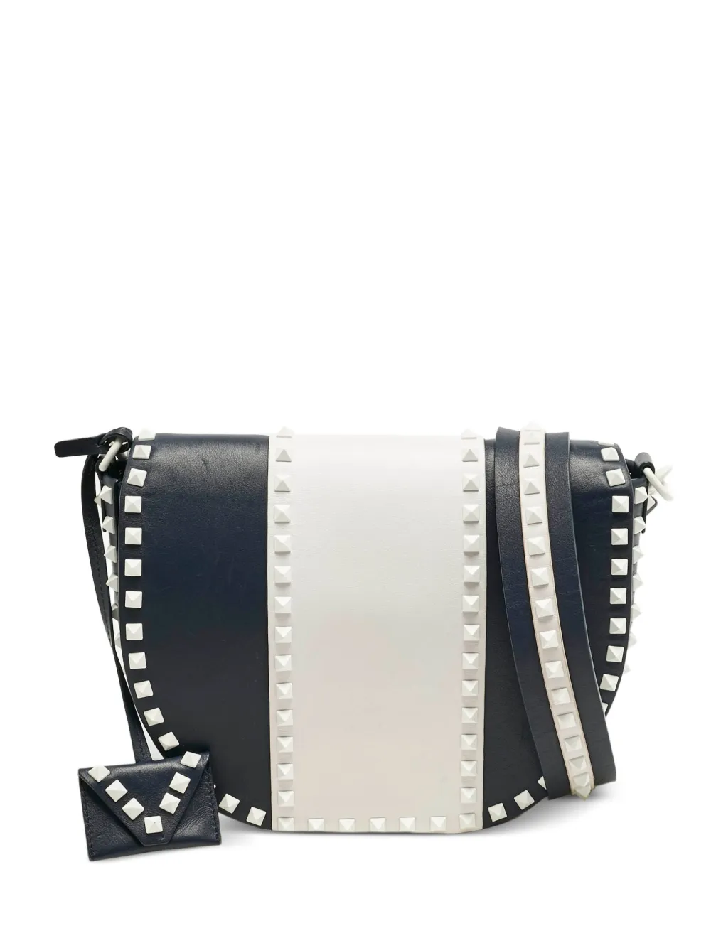 Valentino Garavani Pre-Owned Borsa a tracolla Rockstud in pelle - Blu