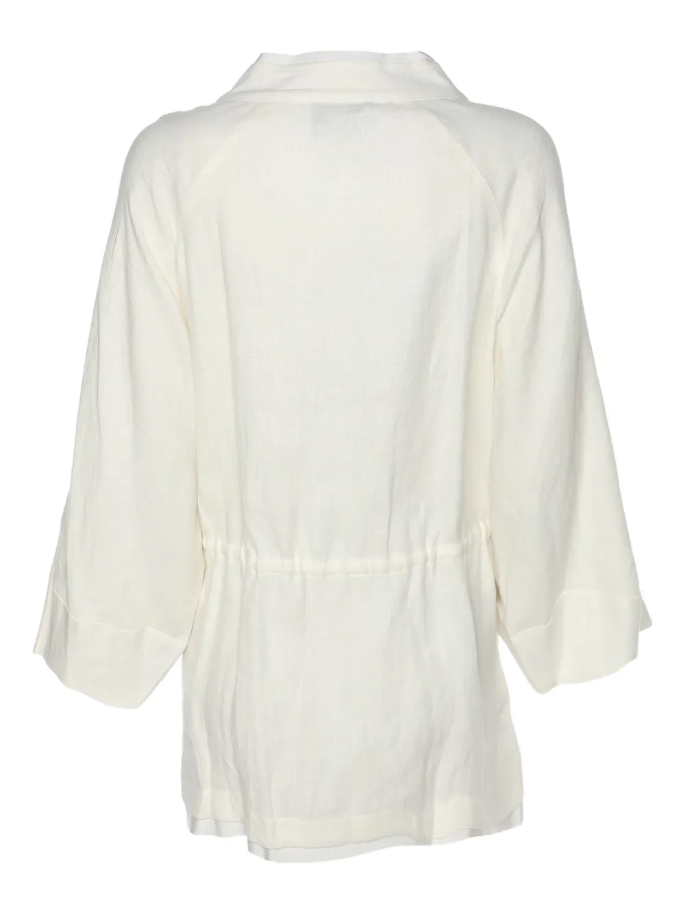 Marina Rinaldi Chemise Voyage En Lin - Blanc 