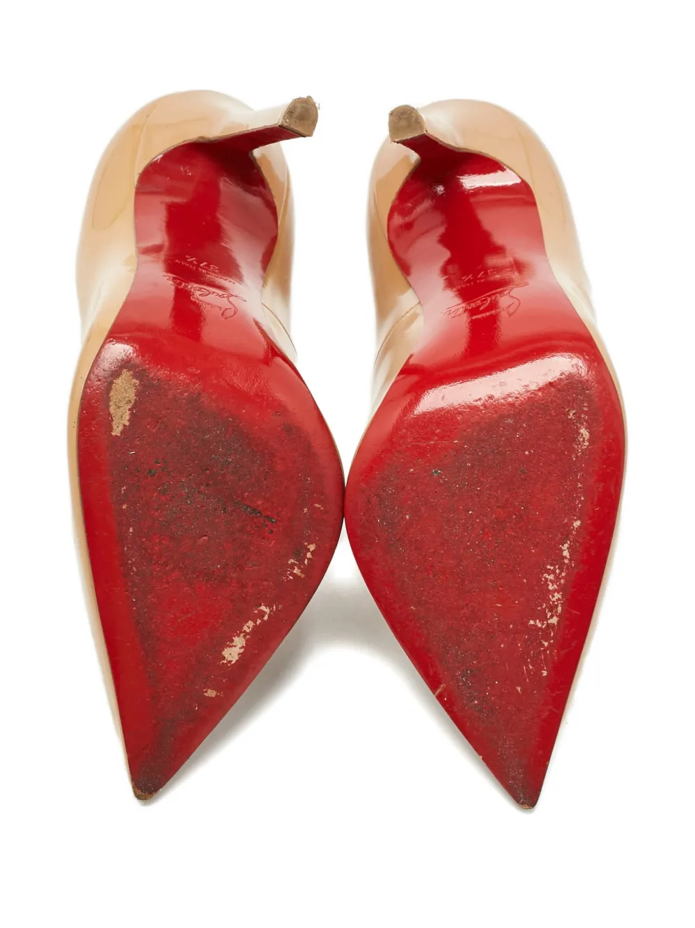 Christian Louboutin Pre-Owned Pigalle pointed-toe pumps - Beige