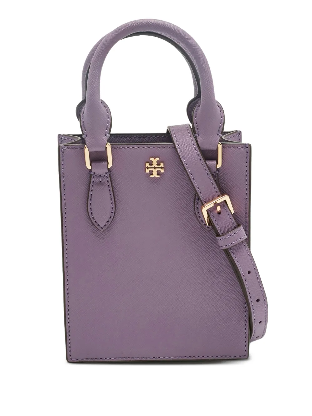 Tory Burch mini Emerson Shopper leather tote bag - Purple