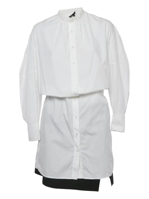 maje white shirt dress Loose-fitting shirt dress White For Women