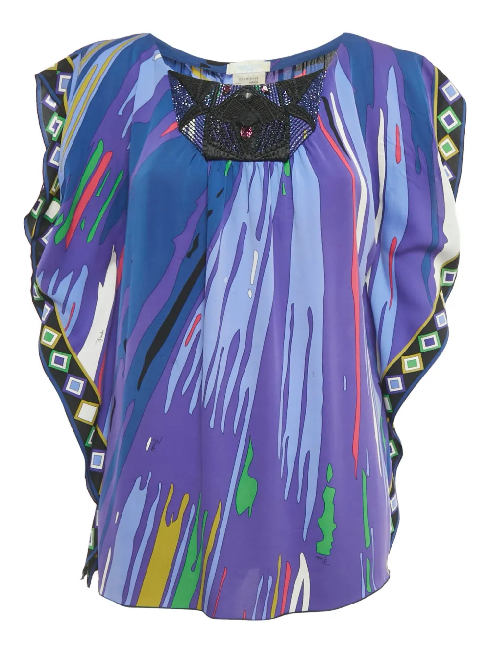 PUCCI Pre-Owned Kaftan silk top | azul | Image 1