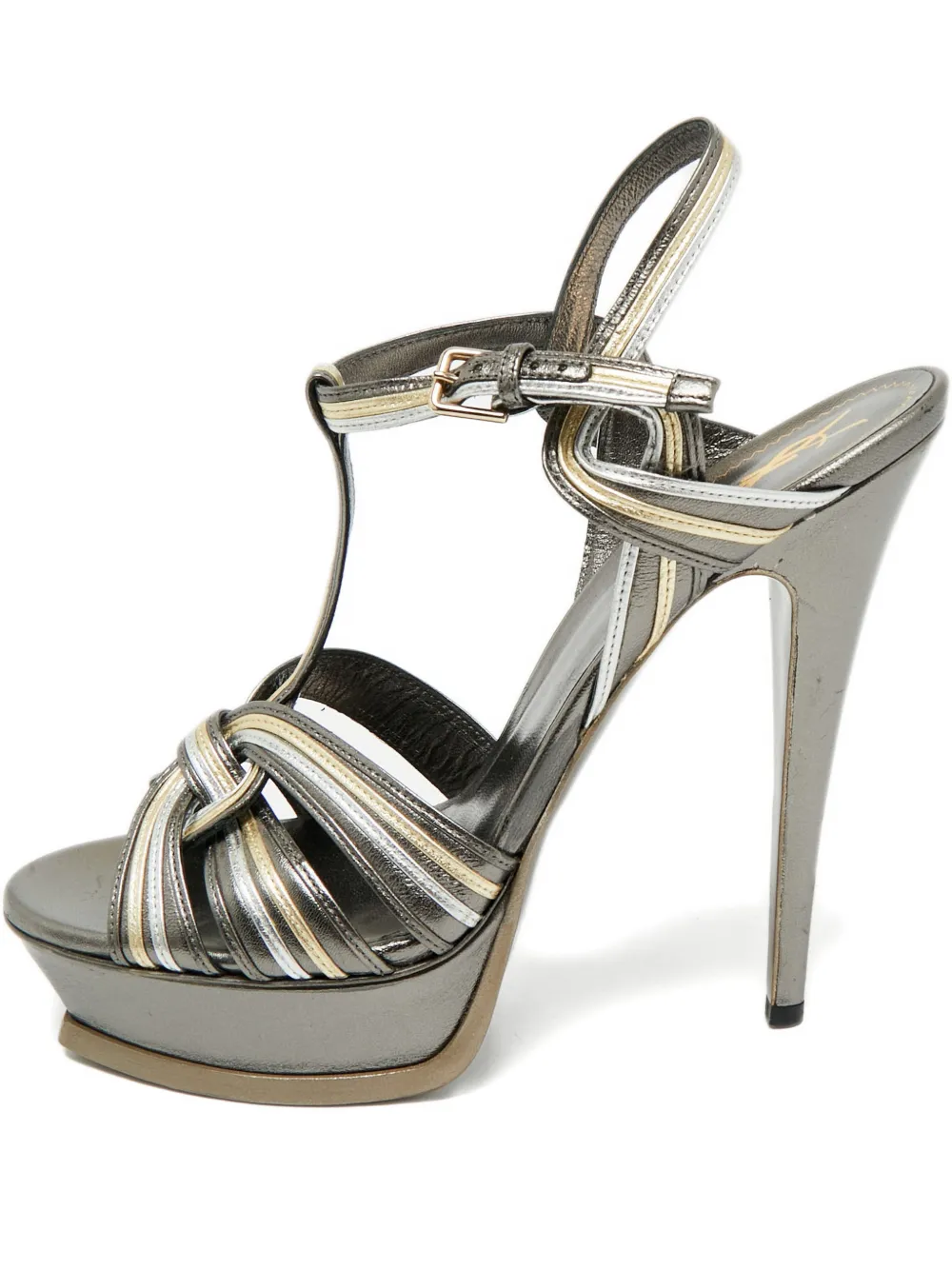 Saint Laurent Pre-Owned Tribute strappy sandals - Grau
