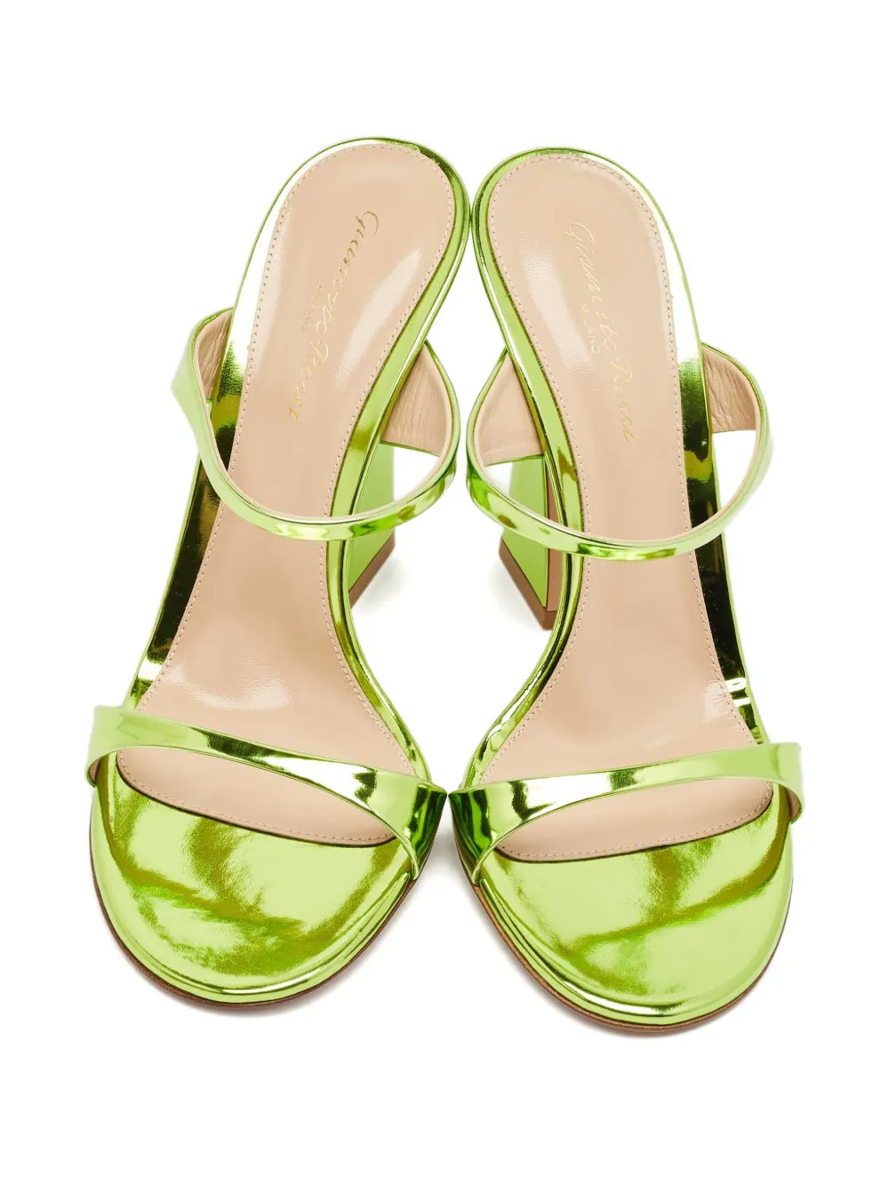 Pre-owned Gianvito Rossi Aura Leather Sandals In Green