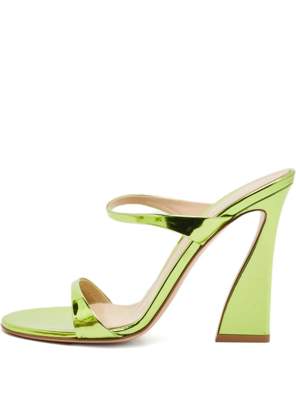 Pre-owned Gianvito Rossi Aura Leather Sandals In Green