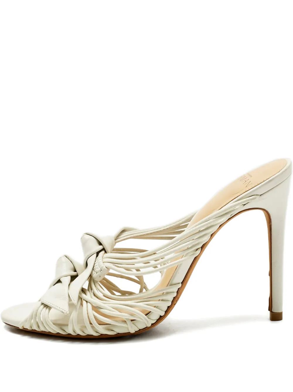 Alexandre Birman Dallas leather strappy bow sandals - Toni neutri