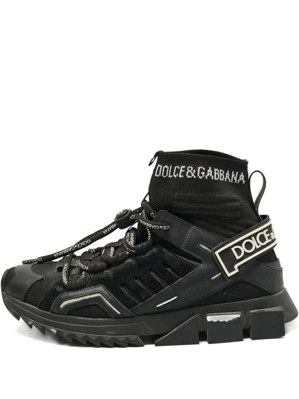 Dolce & Gabbana Pre-Owned Sorrento suede sneakers - Nero