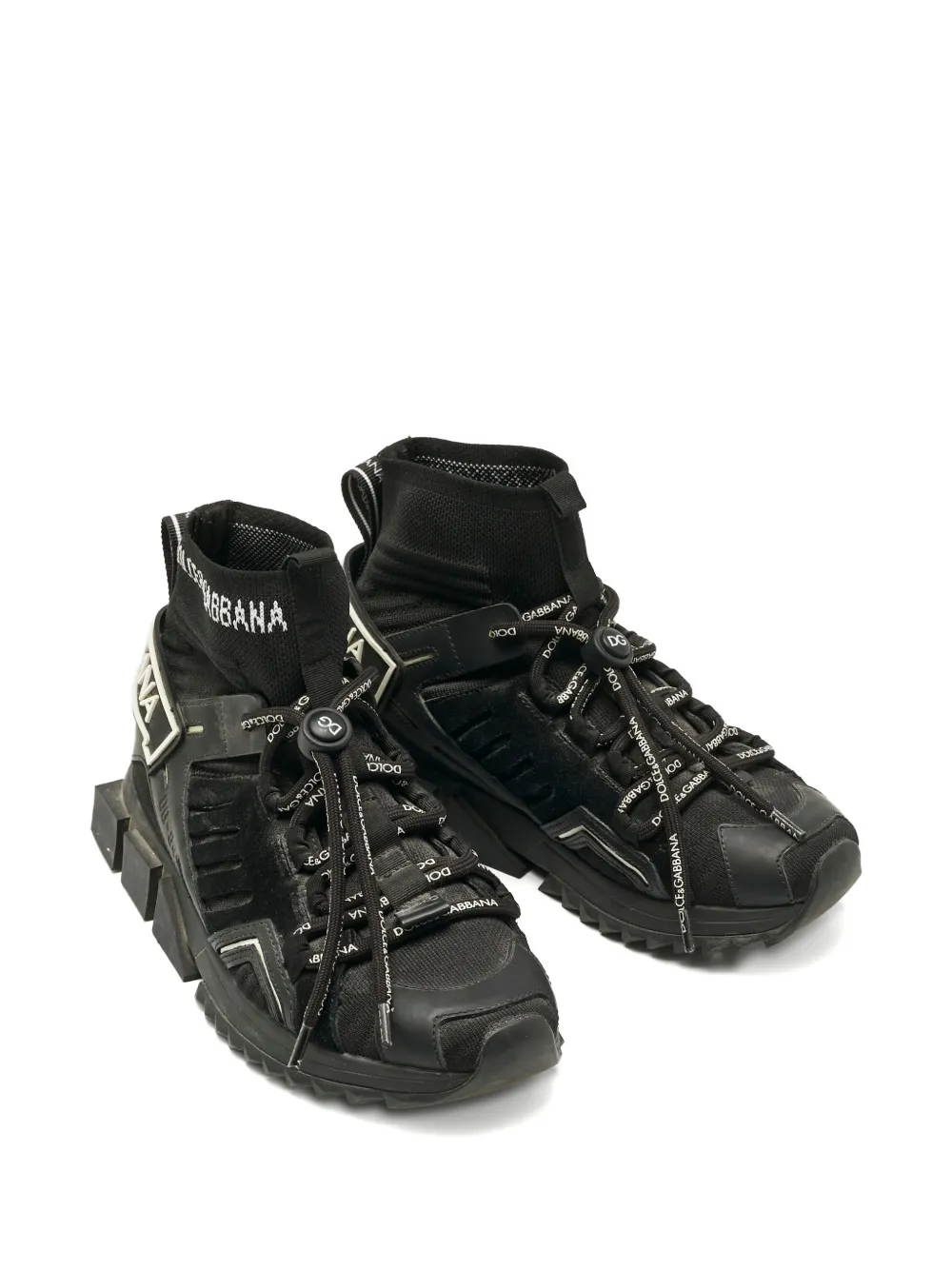 Dolce & Gabbana Pre-Owned Sorrento suede sneakers - Zwart