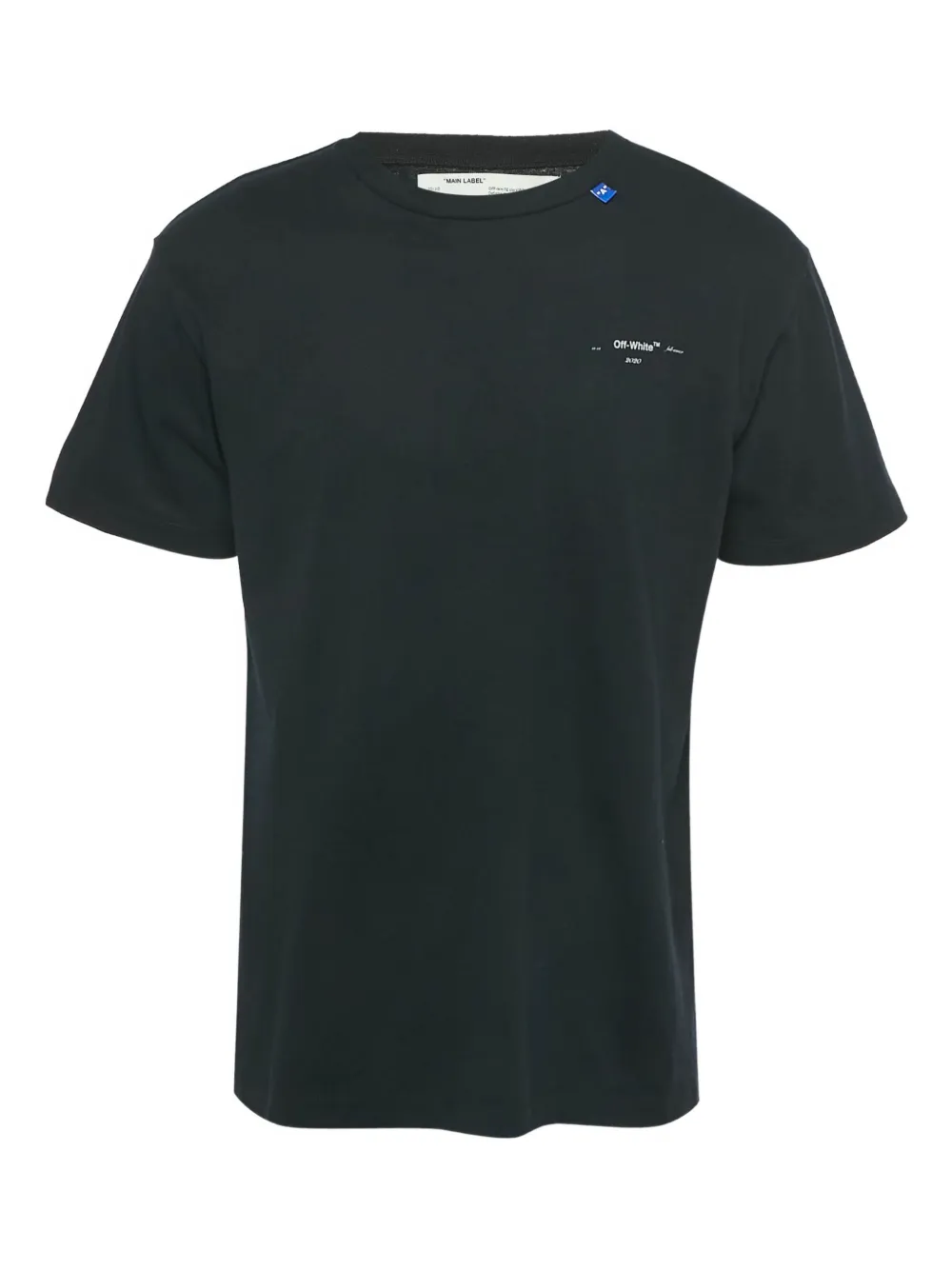 Off-White Pre-Owned playera con estampado de espina dorsal | negro | Image 1